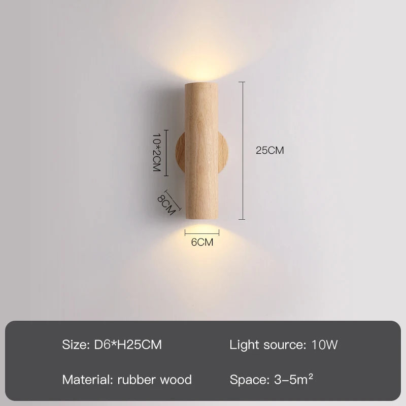 Wooden LED Wall Light