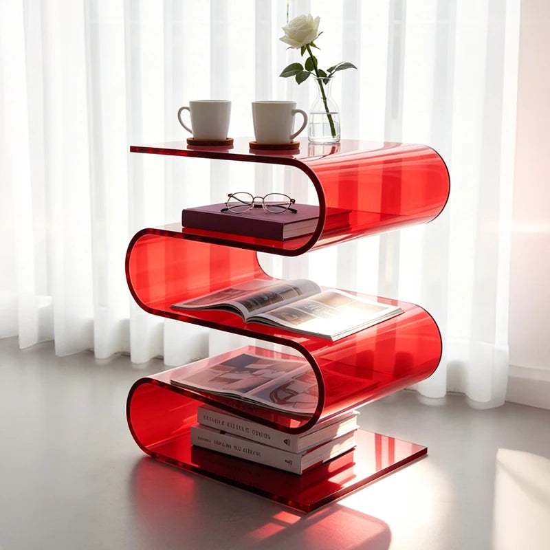 Wavy Acrylic Side Table