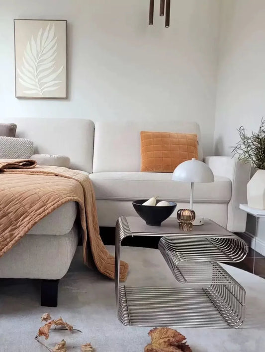 Geometric Sofa Side Table
