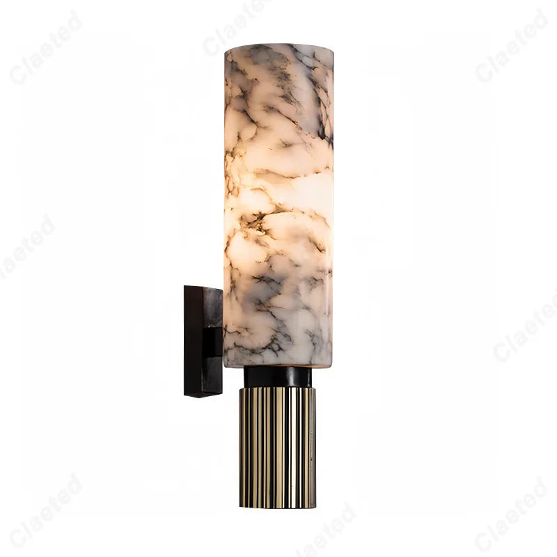 Copper and Marble LED Wall Light