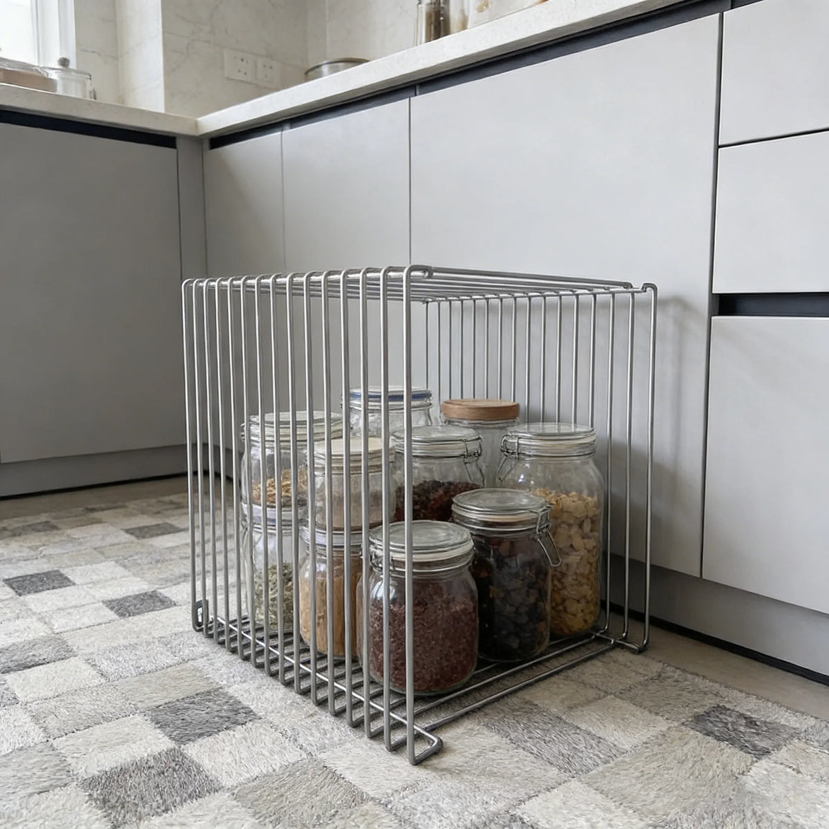 Minimalist Metal Bedside Table