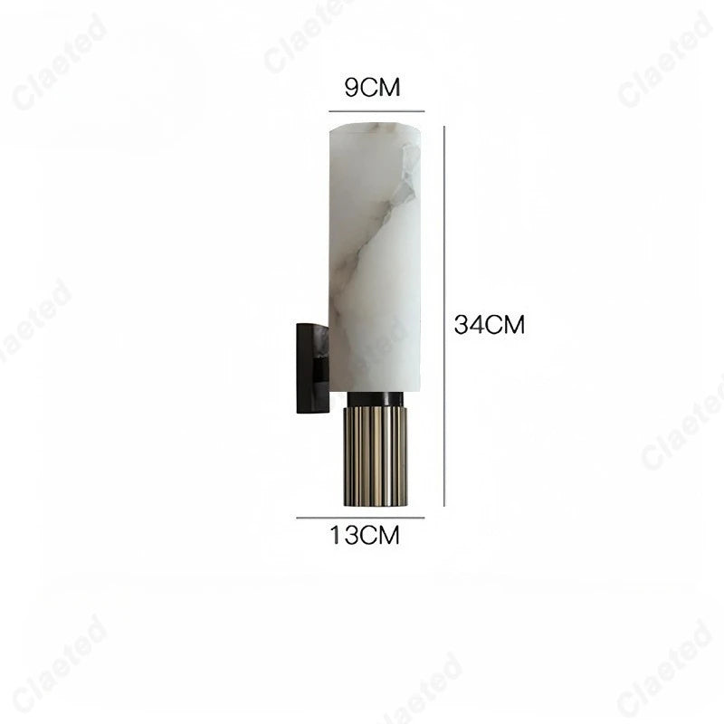 Copper and Marble LED Wall Light