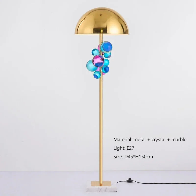 Crystal Column Floor Lamp