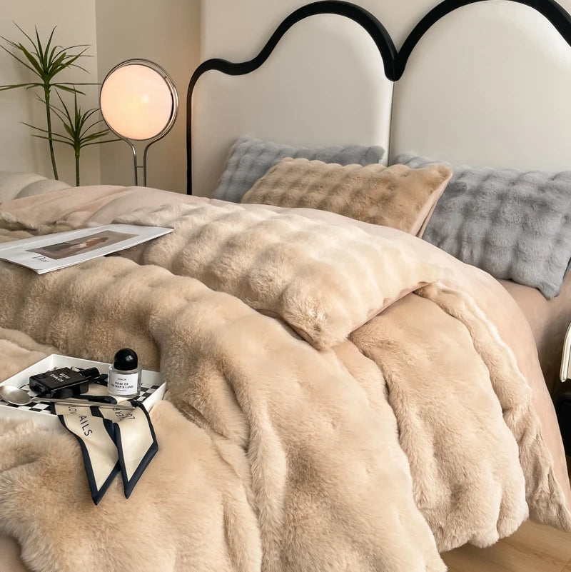 Faux Fur Throw Blanket