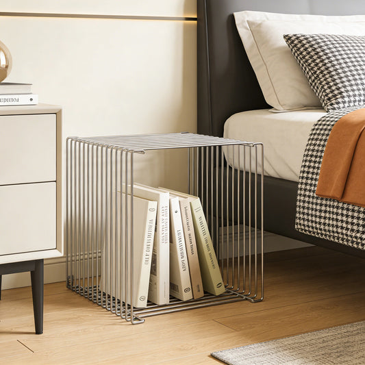 Minimalist Metal Bedside Table
