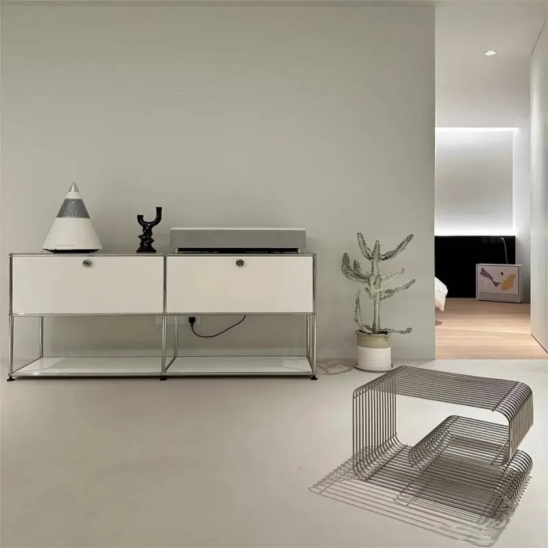 Geometric Sofa Side Table