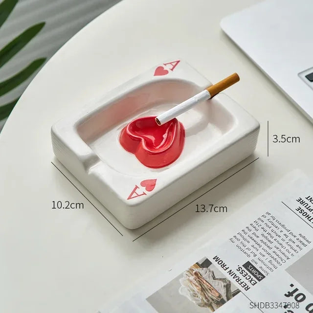 Playing Card Trinket Ashtray