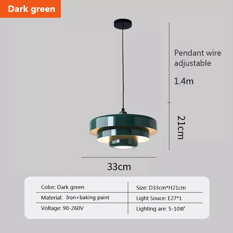 Retro Glass Pendant Chandelier
