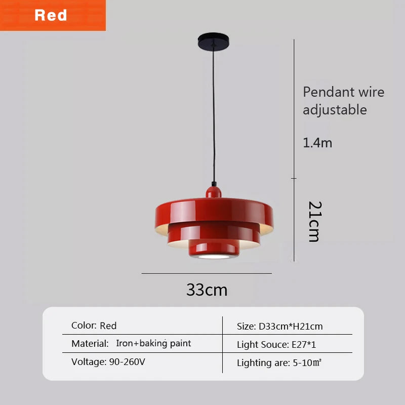 Retro Glass Pendant Chandelier