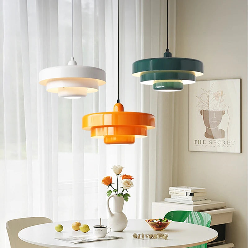 Retro Glass Pendant Chandelier