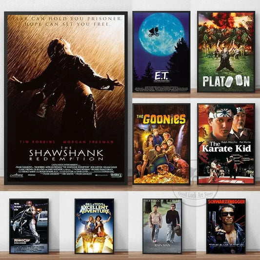 Retro Film Poster Canvas Print