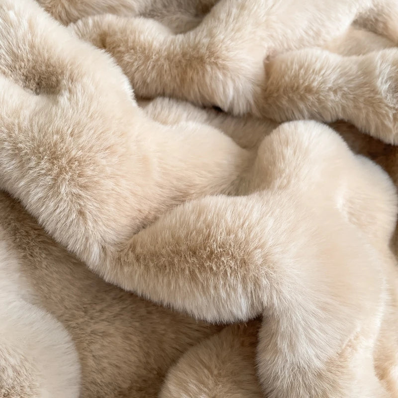 Faux Fur Throw Blanket