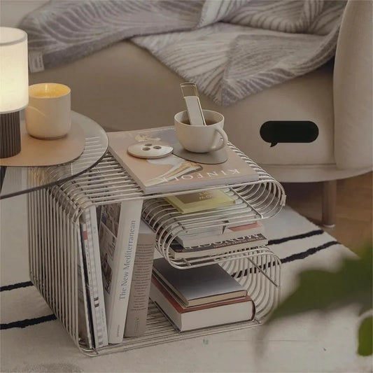 Geometric Sofa Side Table