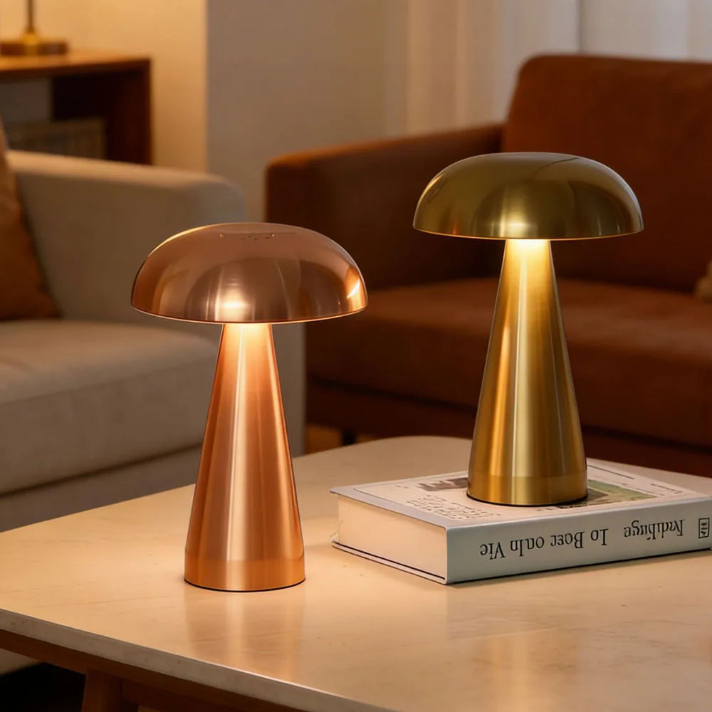 Rechargeable Mushroom Touch Lamp
