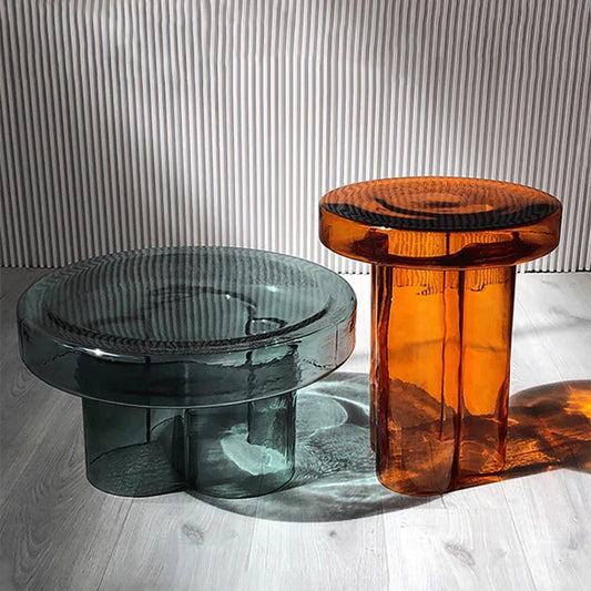 Coloured Glass Coffee Table