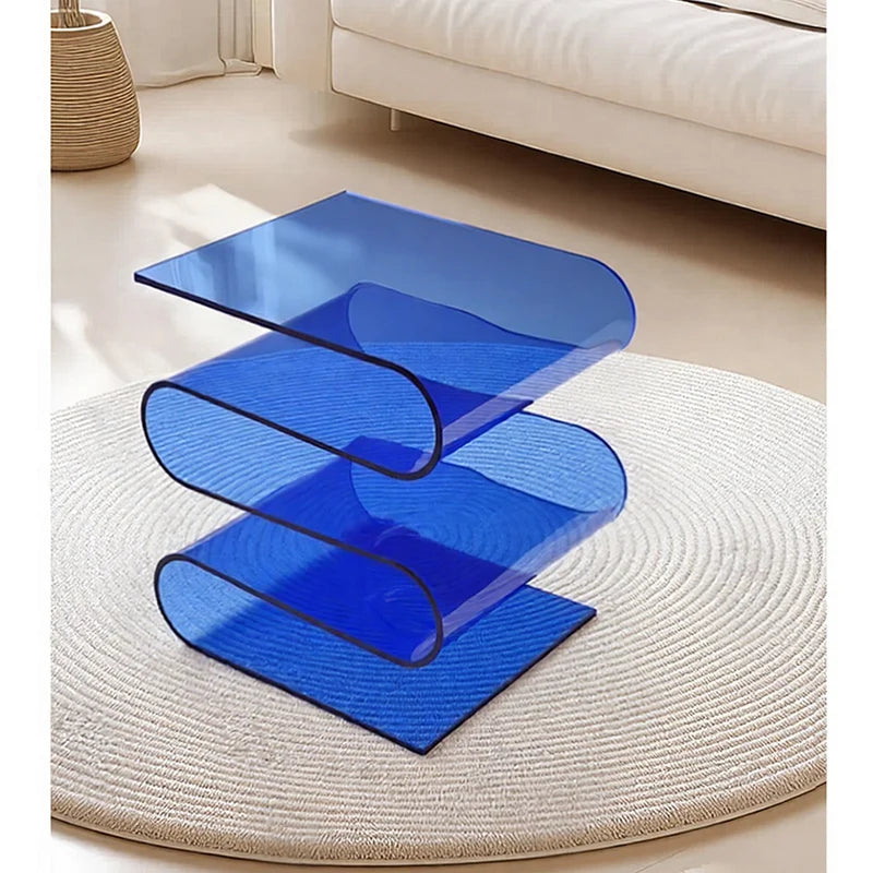Wavy Acrylic Side Table