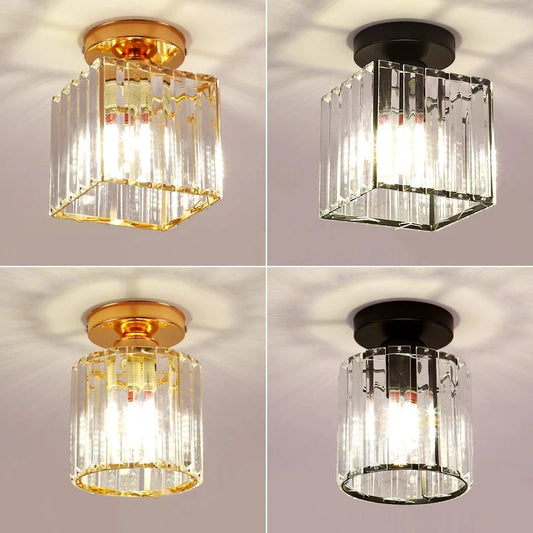 Crystal Flush Ceiling Light