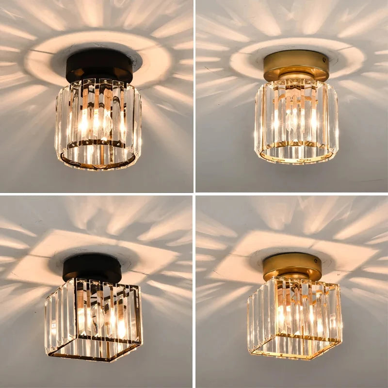 Crystal Flush Ceiling Light