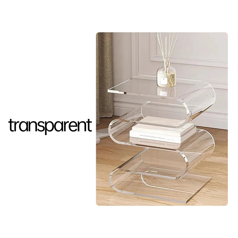 Wavy Acrylic Side Table