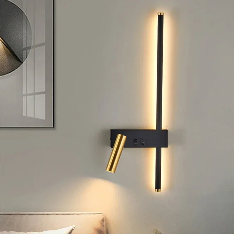 Bedside Wall Light with Reading Spotlight