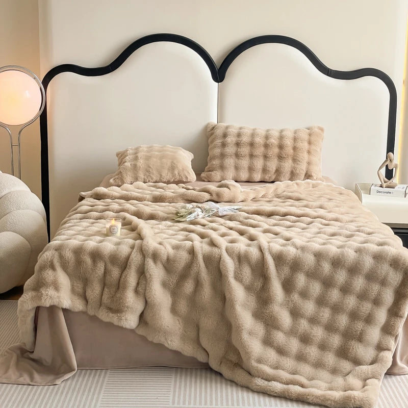 Faux Fur Throw Blanket