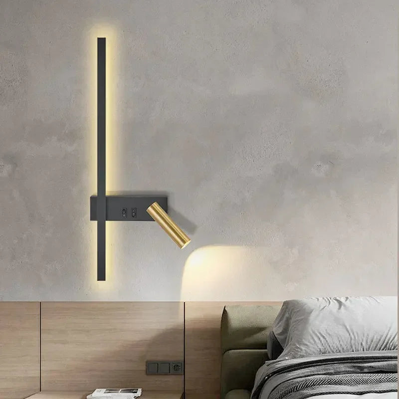 Bedside Wall Light with Reading Spotlight