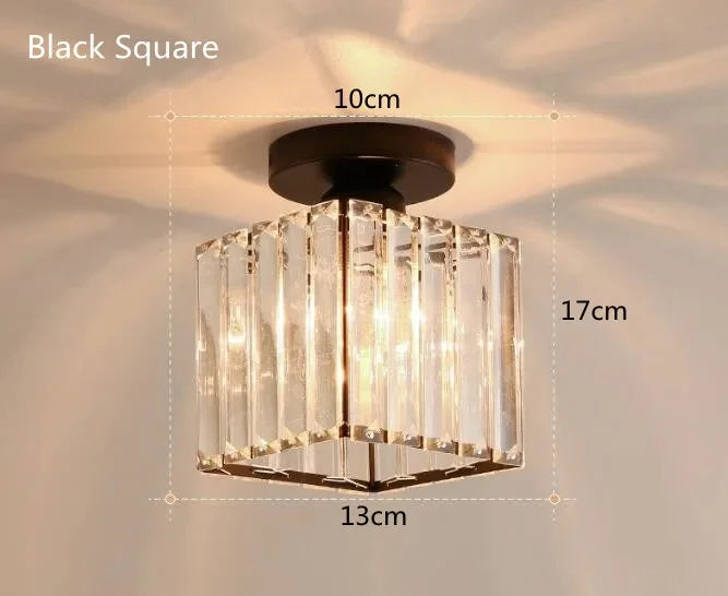 Crystal Flush Ceiling Light